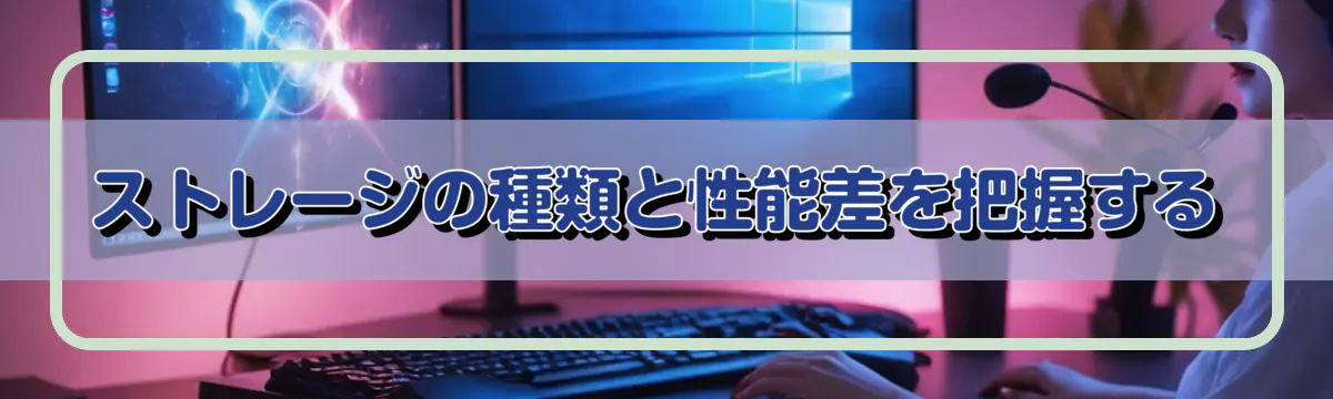 ストレージの種類と性能差を把握する
