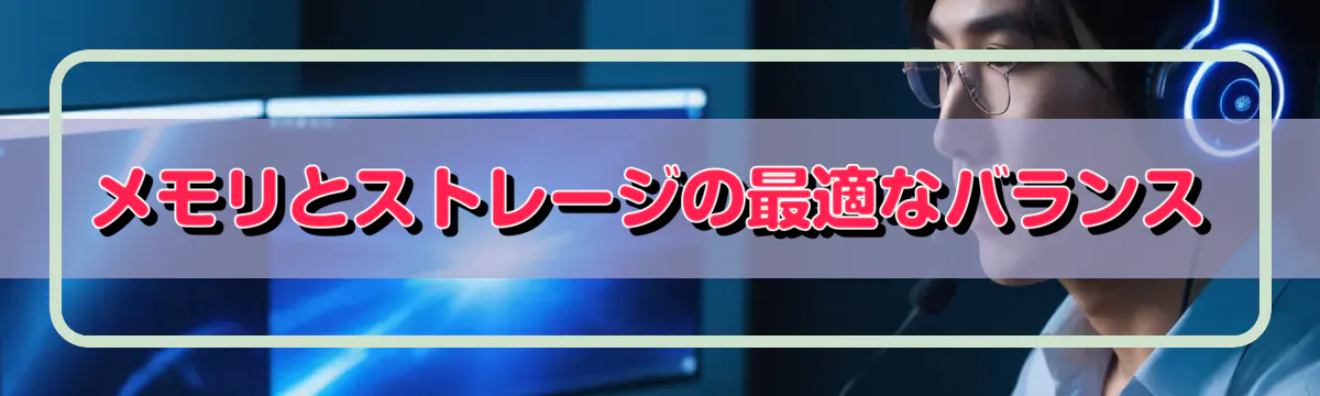 メモリとストレージの最適なバランス
