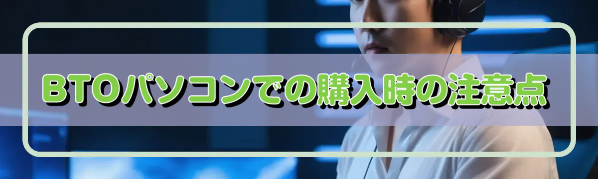 BTOパソコンでの購入時の注意点