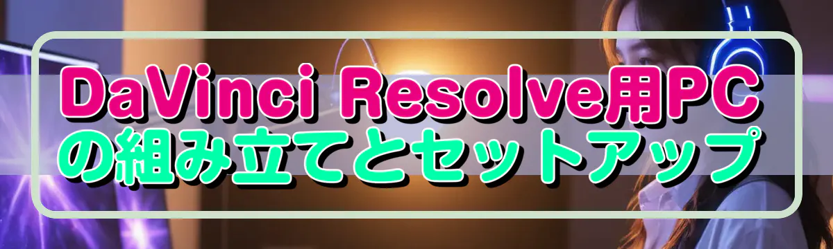 DaVinci Resolve用PCの組み立てとセットアップ