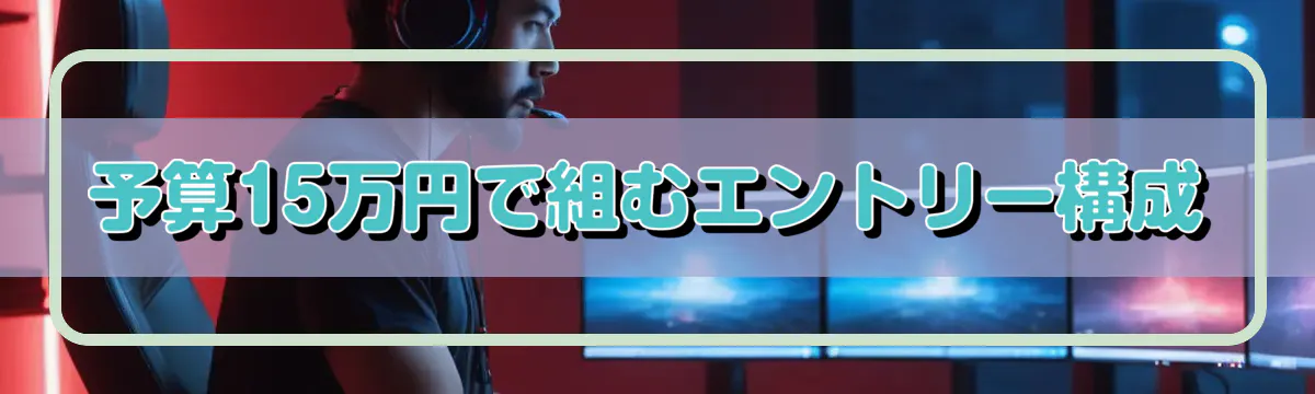 予算15万円で組むエントリー構成