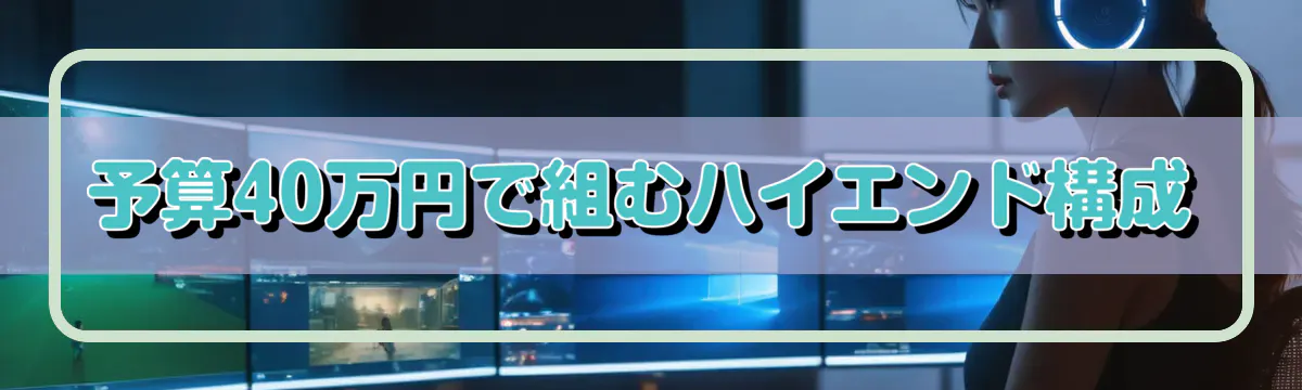 予算40万円で組むハイエンド構成