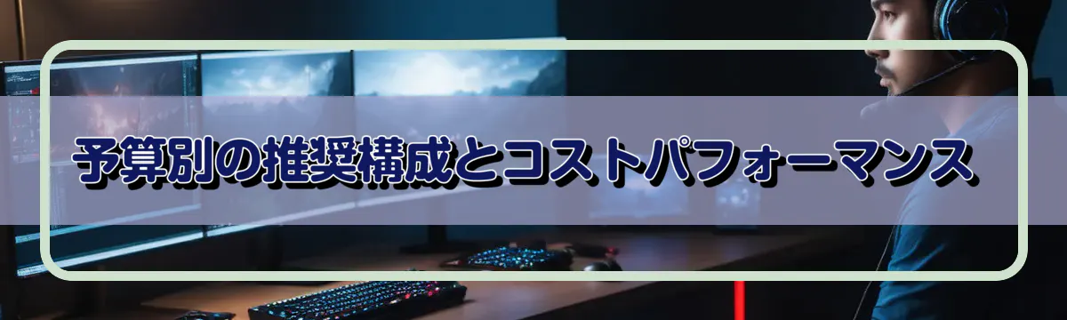 予算別の推奨構成とコストパフォーマンス