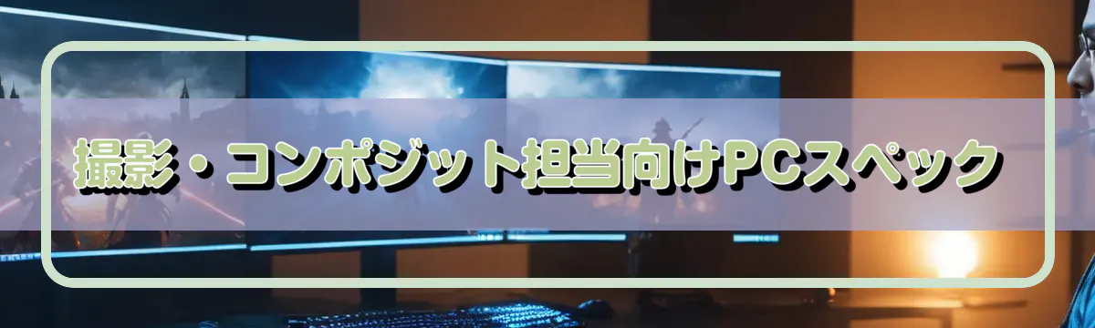 撮影・コンポジット担当向けPCスペック