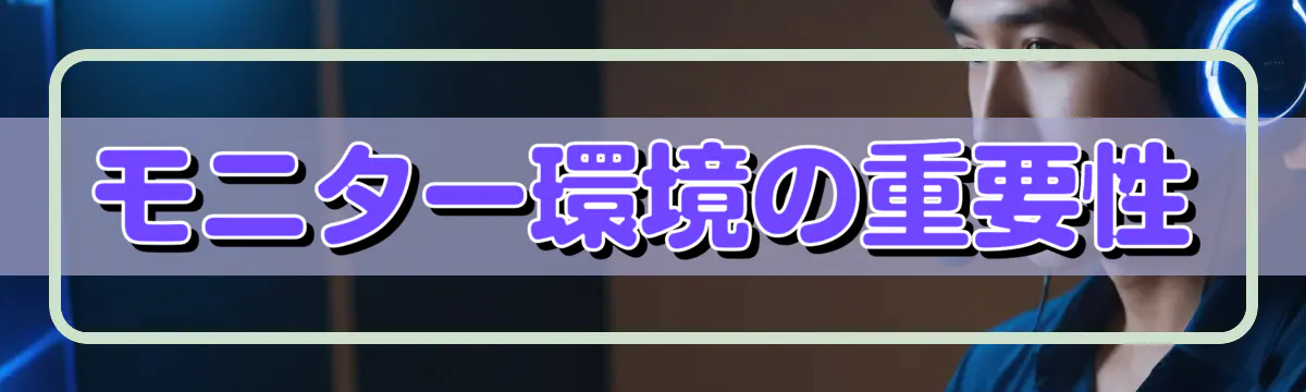 モニター環境の重要性