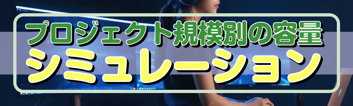 プロジェクト規模別の容量シミュレーション