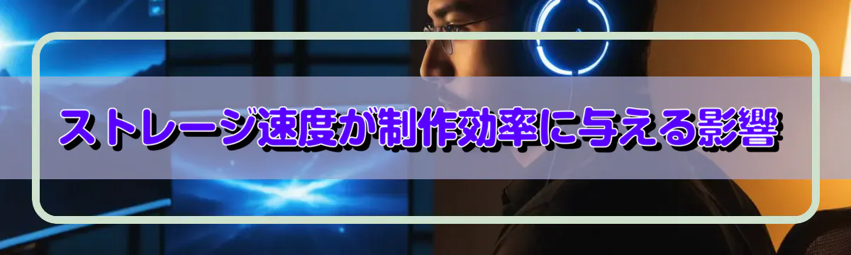 ストレージ速度が制作効率に与える影響