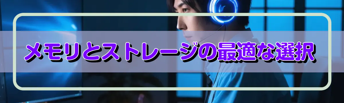 メモリとストレージの最適な選択