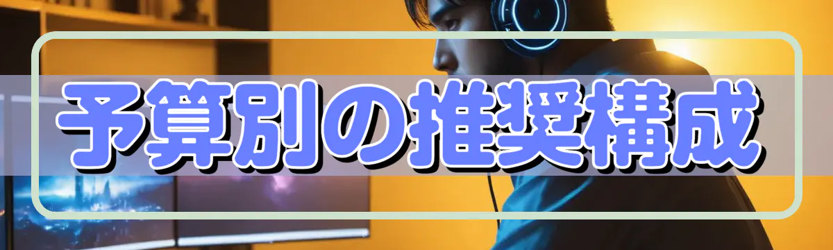 予算別の推奨構成