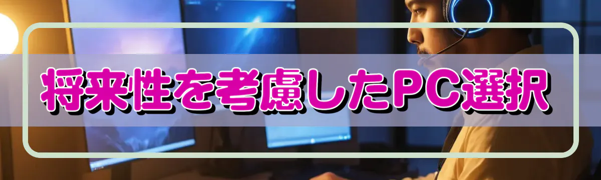 将来性を考慮したPC選択