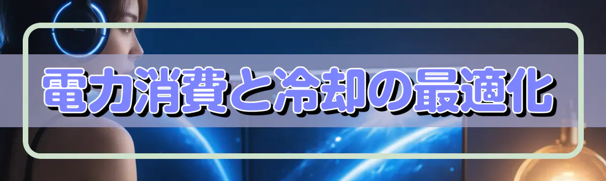 電力消費と冷却の最適化