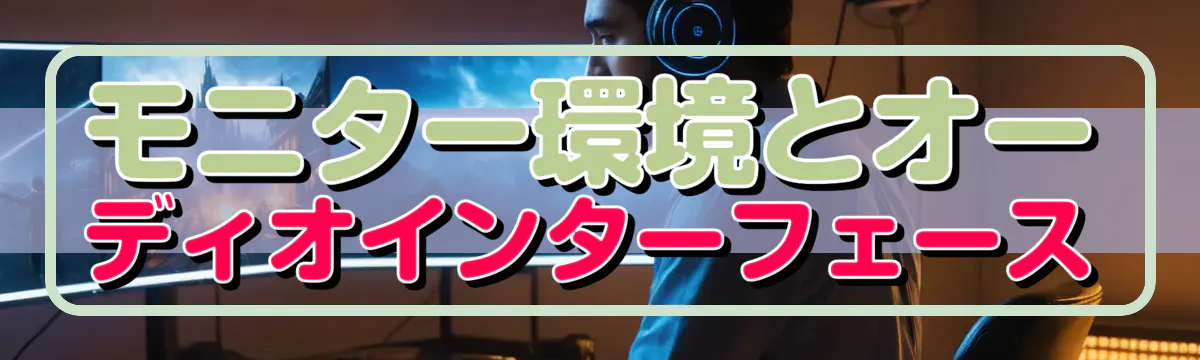 モニター環境とオーディオインターフェース
