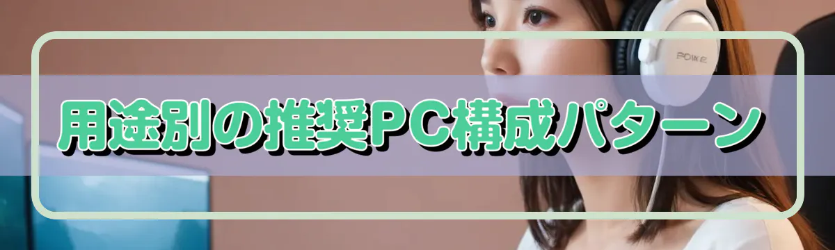 用途別の推奨PC構成パターン