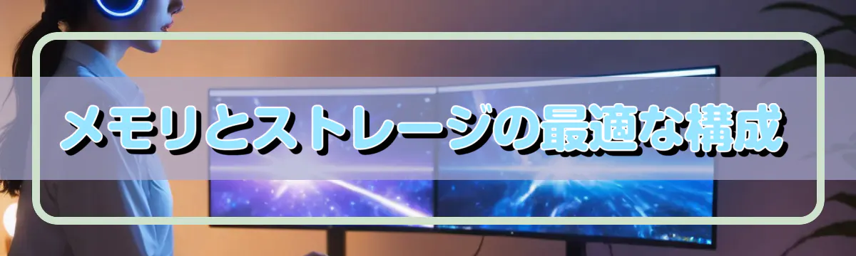 メモリとストレージの最適な構成