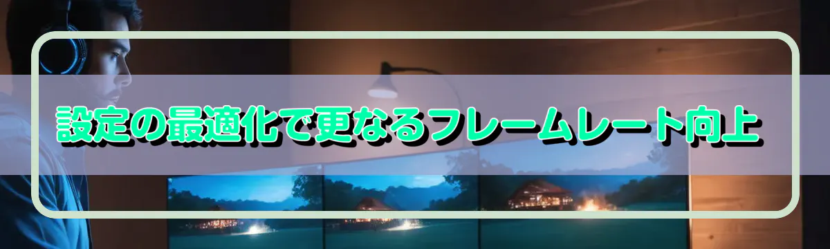 設定の最適化で更なるフレームレート向上