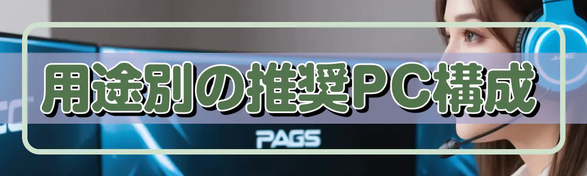 用途別の推奨PC構成