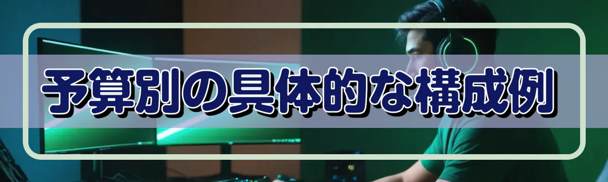 予算別の具体的な構成例