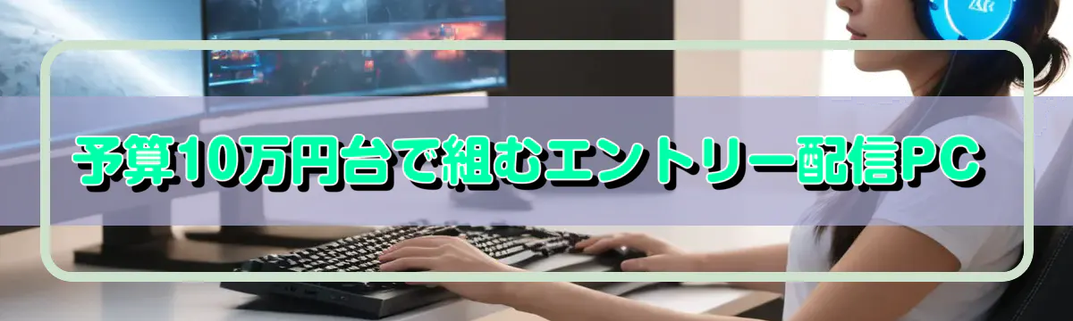 予算10万円台で組むエントリー配信PC