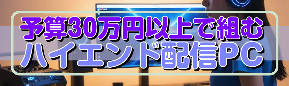 予算30万円以上で組むハイエンド配信PC