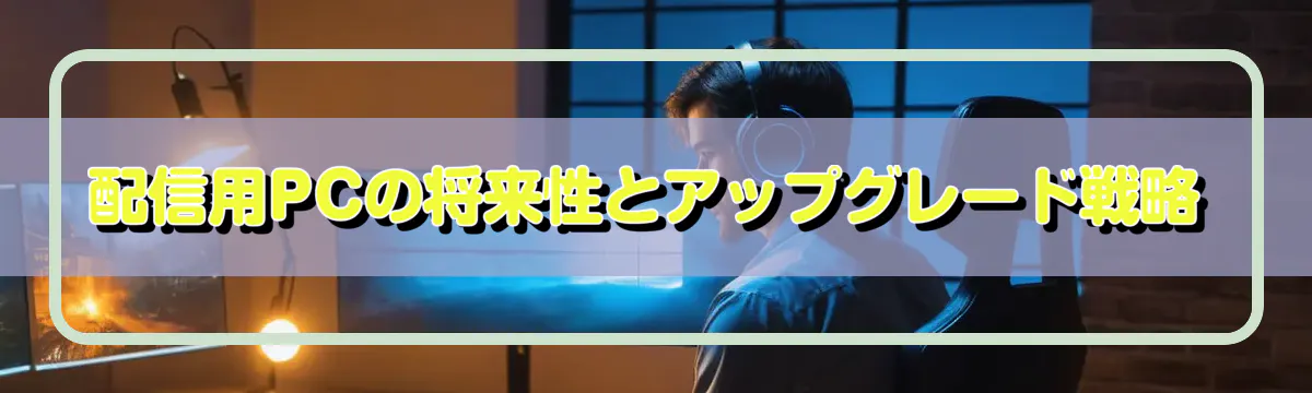 配信用PCの将来性とアップグレード戦略