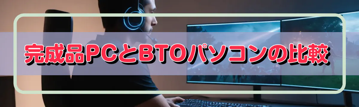 完成品PCとBTOパソコンの比較