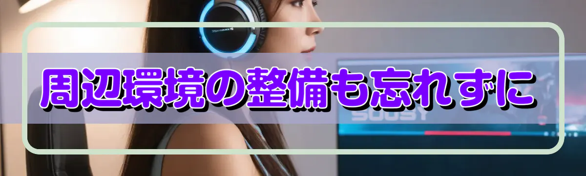 周辺環境の整備も忘れずに