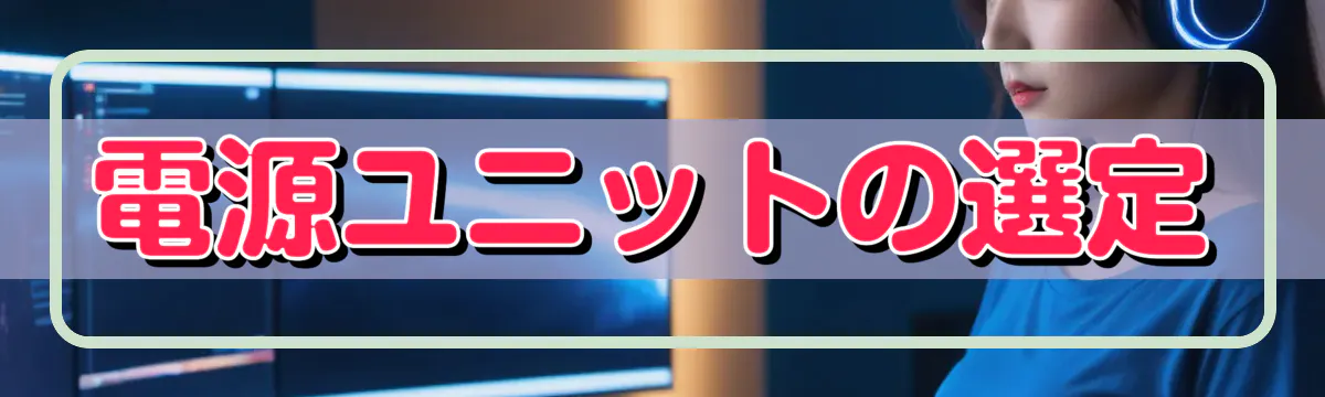 電源ユニットの選定