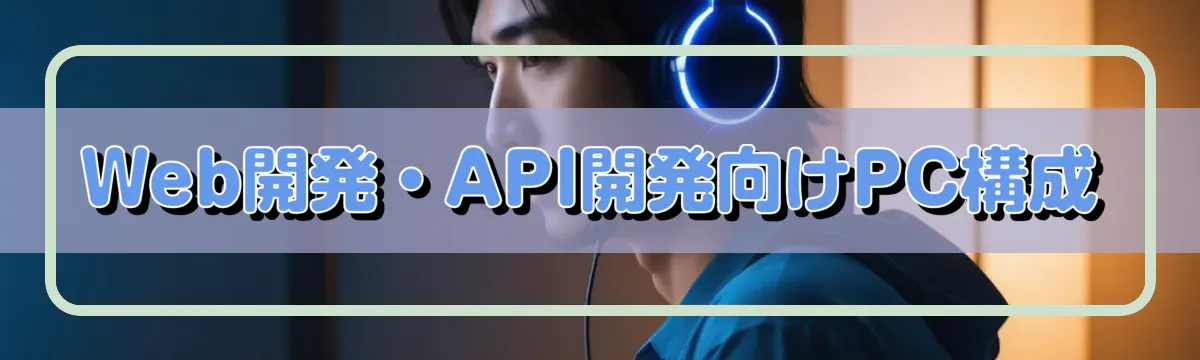 Web開発・API開発向けPC構成