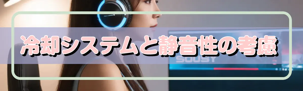 冷却システムと静音性の考慮