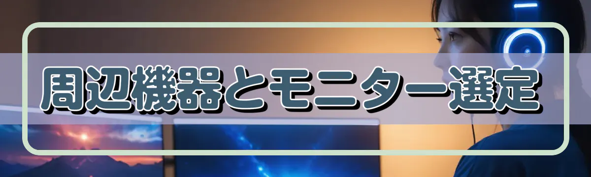 周辺機器とモニター選定