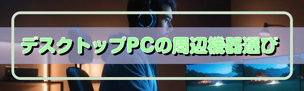 デスクトップPCの周辺機器選び
