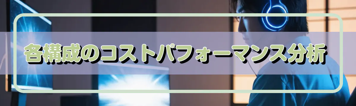 各構成のコストパフォーマンス分析
