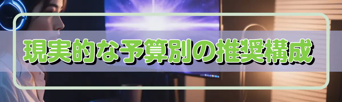 現実的な予算別の推奨構成