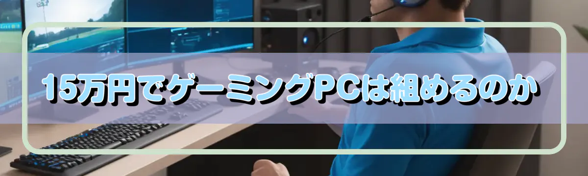 15万円でゲーミングPCは組めるのか