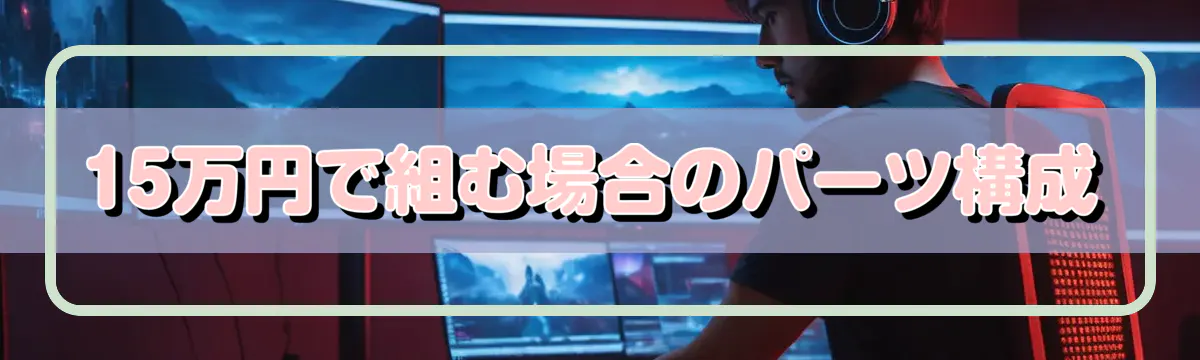 15万円で組む場合のパーツ構成