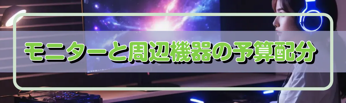 モニターと周辺機器の予算配分