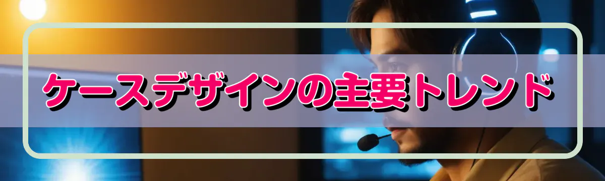 ケースデザインの主要トレンド