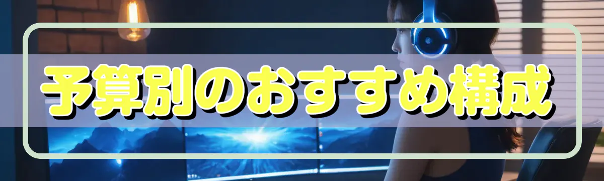 予算別のおすすめ構成