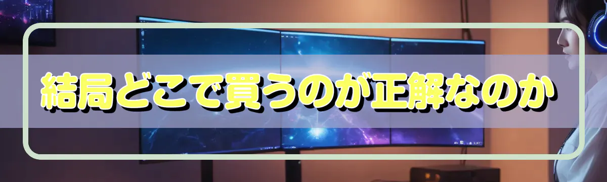 結局どこで買うのが正解なのか