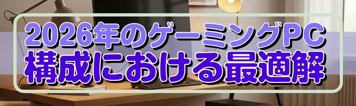 2026年のゲーミングPC構成における最適解