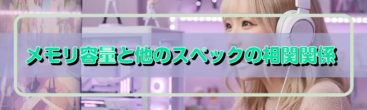 メモリ容量と他のスペックの相関関係
