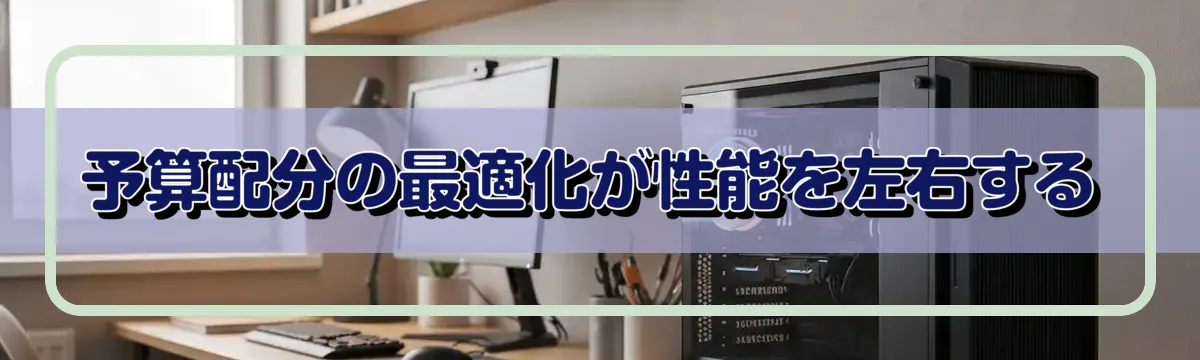 予算配分の最適化が性能を左右する