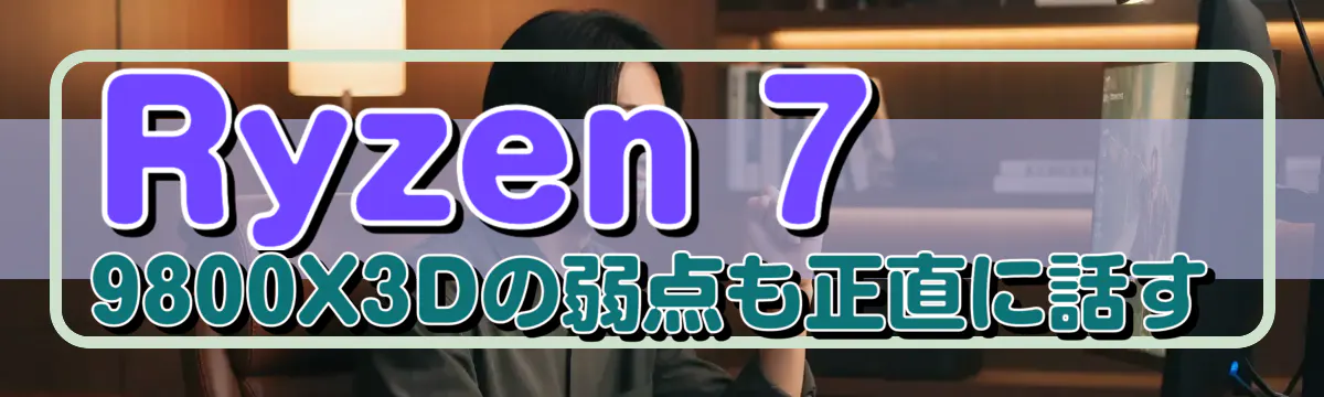 Ryzen 7 9800X3Dの弱点も正直に話す