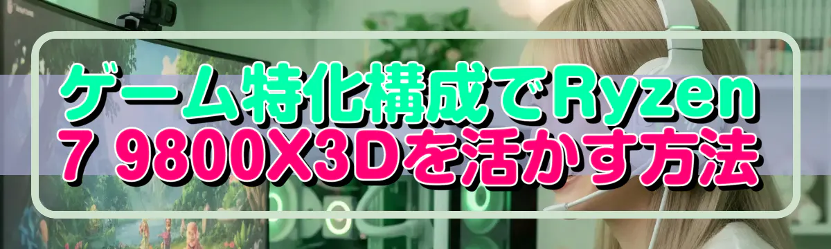 ゲーム特化構成でRyzen 7 9800X3Dを活かす方法