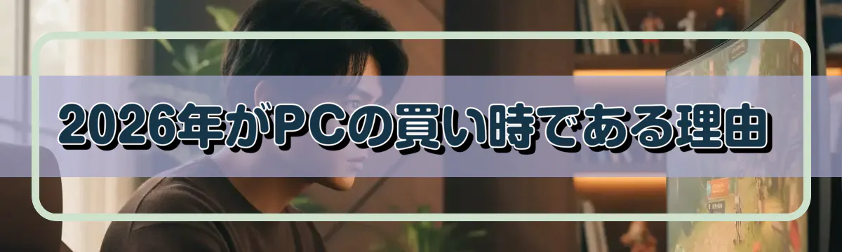 2026年がPCの買い時である理由