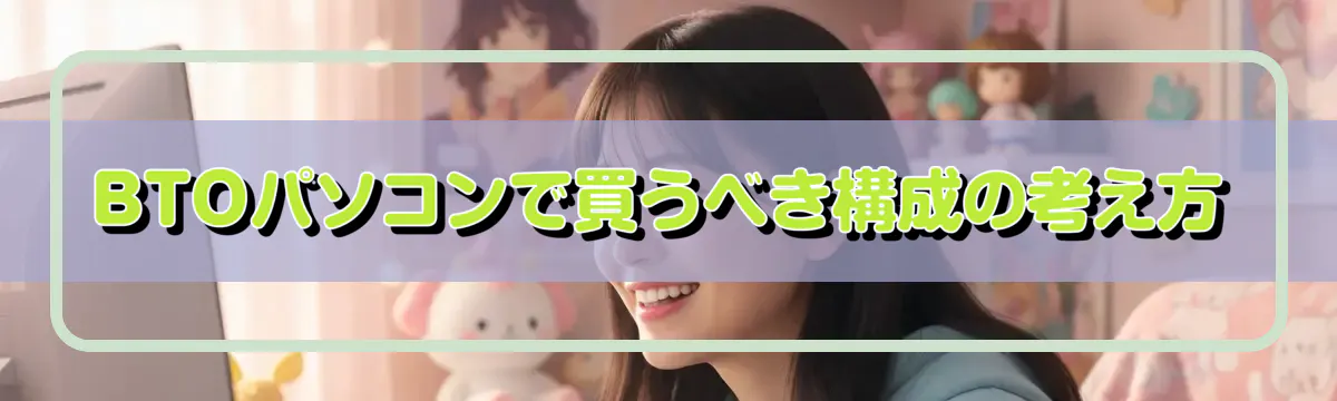 BTOパソコンで買うべき構成の考え方