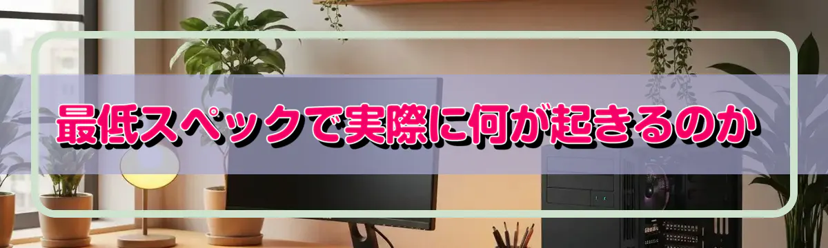 最低スペックで実際に何が起きるのか