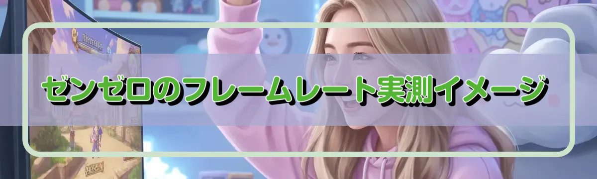 ゼンゼロのフレームレート実測イメージ