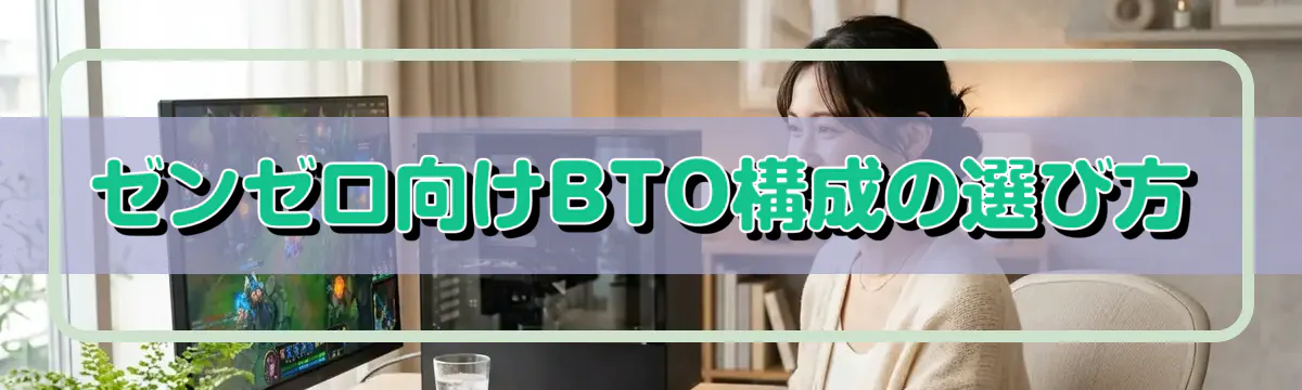 ゼンゼロ向けBTO構成の選び方