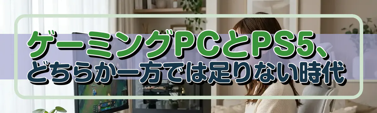 ゲーミングPCとPS5、どちらか一方では足りない時代